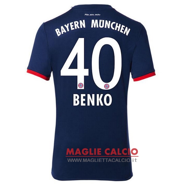 nuova maglietta bayern munich 2017-2018 benko 40 seconda